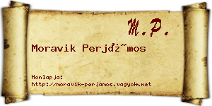 Moravik Perjámos névjegykártya